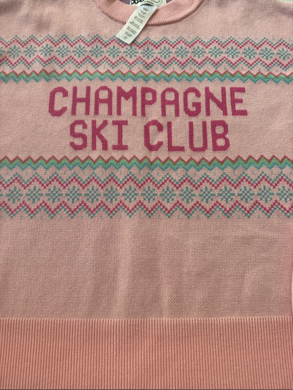 Beach Riot for Anthropologie 'Champagne Ski Club' Sweater - Picture 3 of 4